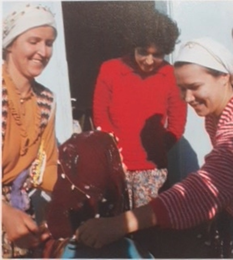 Covering women at Home-Girl-Nalbant-village-Adana-Turkey-took-part-process-tying-serendez.jpg