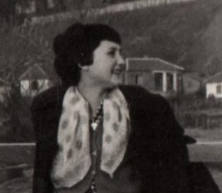 Tradition modernity scarf Serbia–Me-at-age-eleven-Aleksinac-1961-posing-imitating-elder-women.jpg